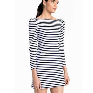 A.L.C. Striped Scoop Neck mini dress
